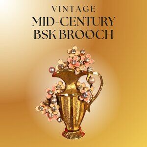 VINTAGE Mid-Century ©️BSK Brooch